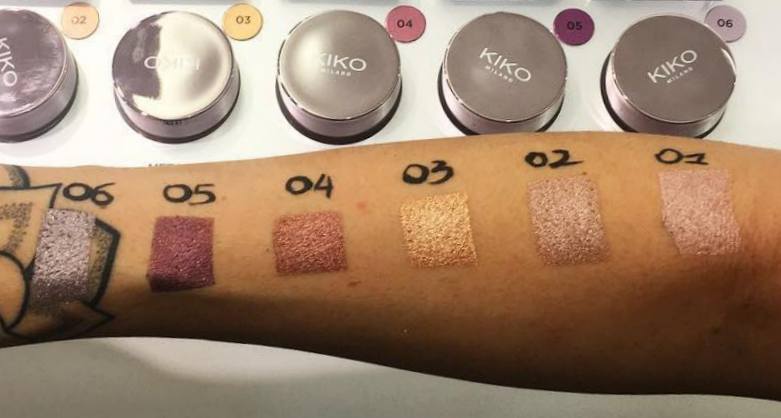 Swatches Metal Foil Eyeshadow Kiko Dark Treasure 